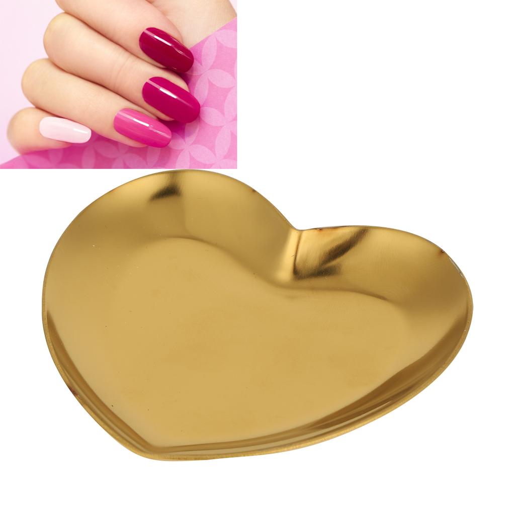 Hrt Shaped Nail Art   Stainless Steel   Makeup Painting Color Mixing Tray