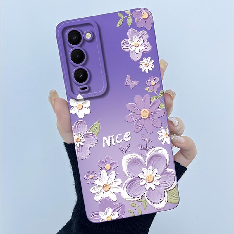 For Tecno Camon 18 18T 18P 18 Primer Phone Case CH7 CH6 Cover Fashion Simplicity Oil Painting Floral Soft Silicone Shell Fundas