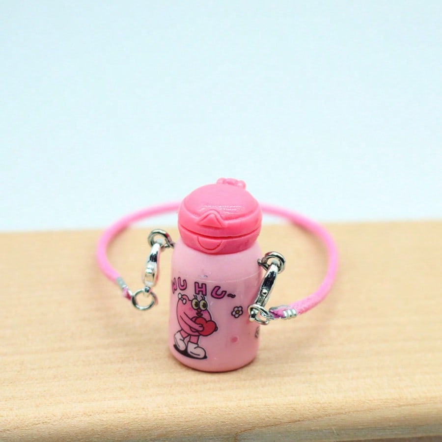 5pcs Accessories Clothes Miniature Things Doll Random Mini Cute Water Cup Shaped Bottle, Dollhouse Model Decoration Miniature Model Accessories