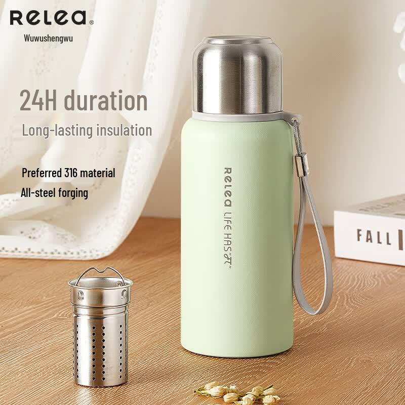 RELEA Portable 316 SS Insulated Tea Infuser Bottle