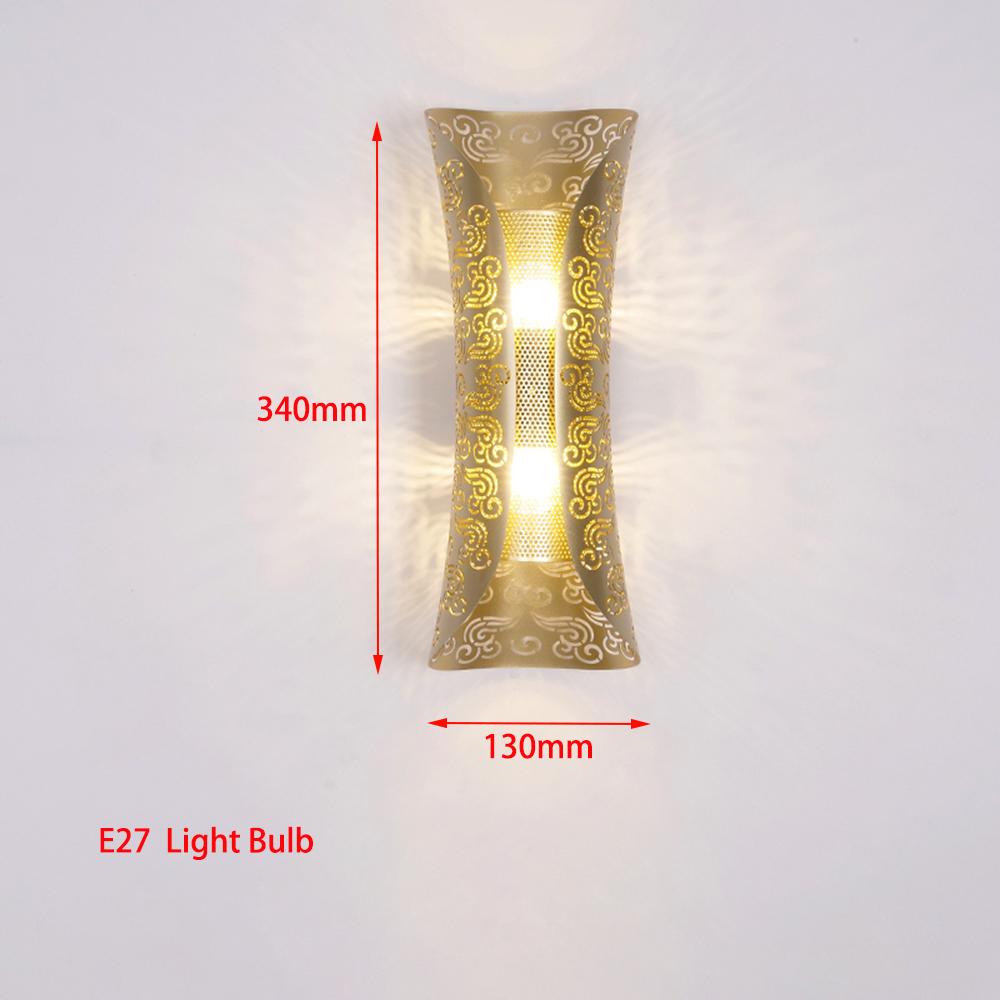 

Лампочка E27 Внутренние настенные светильники из нержавеющей стали Декоративное домашнее освещение Спальня Гостиная Проход Коридор Внутренние настенные светильники Cool White(5500-7000K)