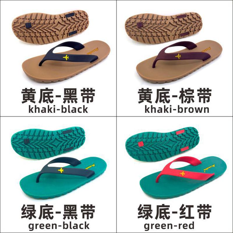 Nya Flip Flops med Solida Gummidäck, Mjukt Gummi, Hård Botten, Tåklämma, Herrtofflor, Slitstarka, Halkfria, Utomhus, Casual Tofflor