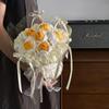 Handmade Crochet Sunflower & Rose Knitted Bouquet - Perfect High-End Gift for Teacher's Day, Men's and Women's Birthdays