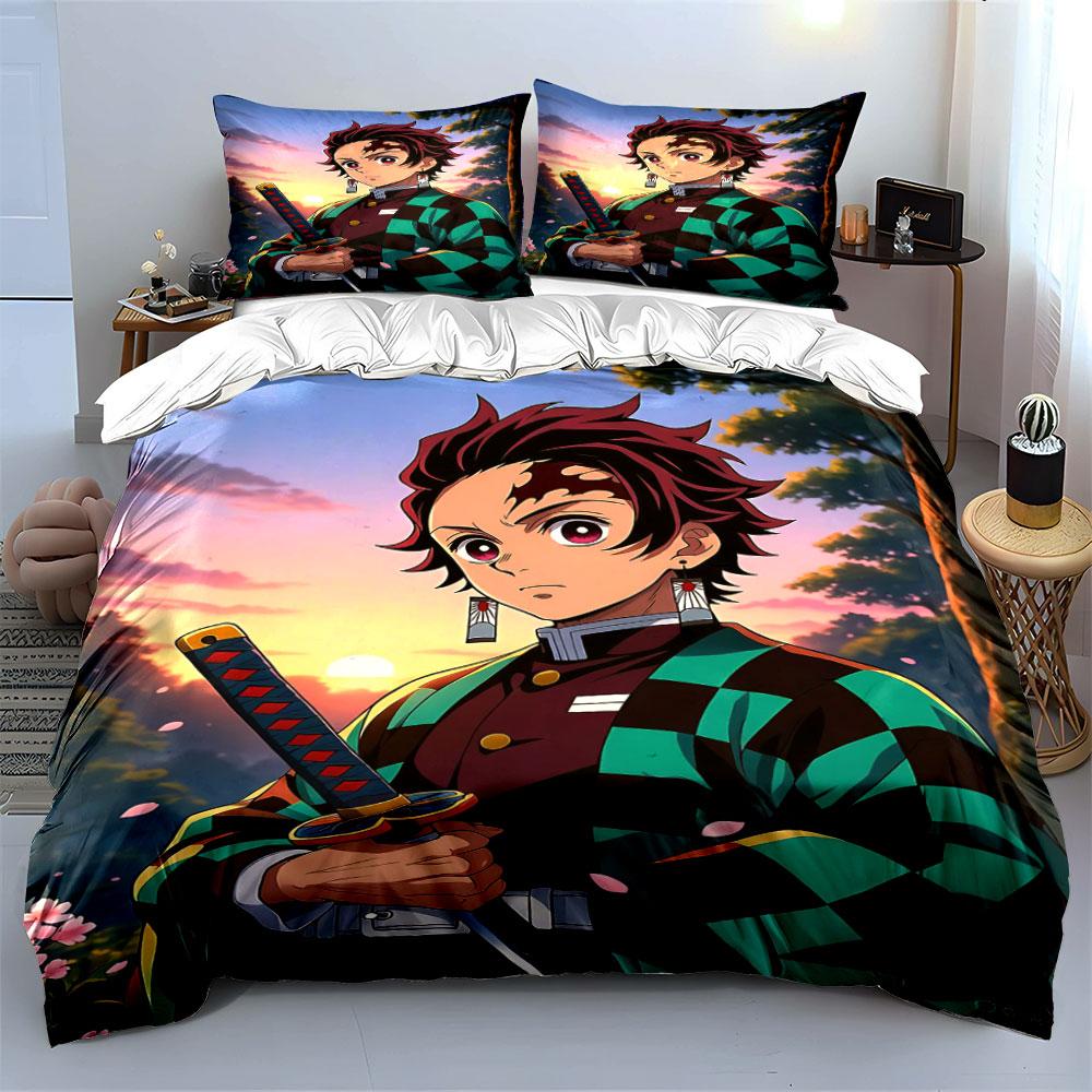 Character holding a sword. Bedding sets Duvet cover sets Duvet covers Pillowcases(1 * Duvet Cover 2 * Pillowcases without duvet insert)