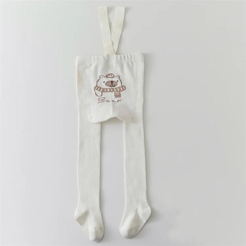 

Колготки для новорожденных девочек, мягкие колготки для девочек, повседневные леггинсы для мальчиков с бретельками, трикотажные колготки S(0-1Y) бежевый