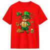 Vintage T-Shirt Summer Irish Beer Ireland Flag St Patricks Day Leprechaun Hip Hop T-Shirts for Men Wholesale Short Sleeve Tops