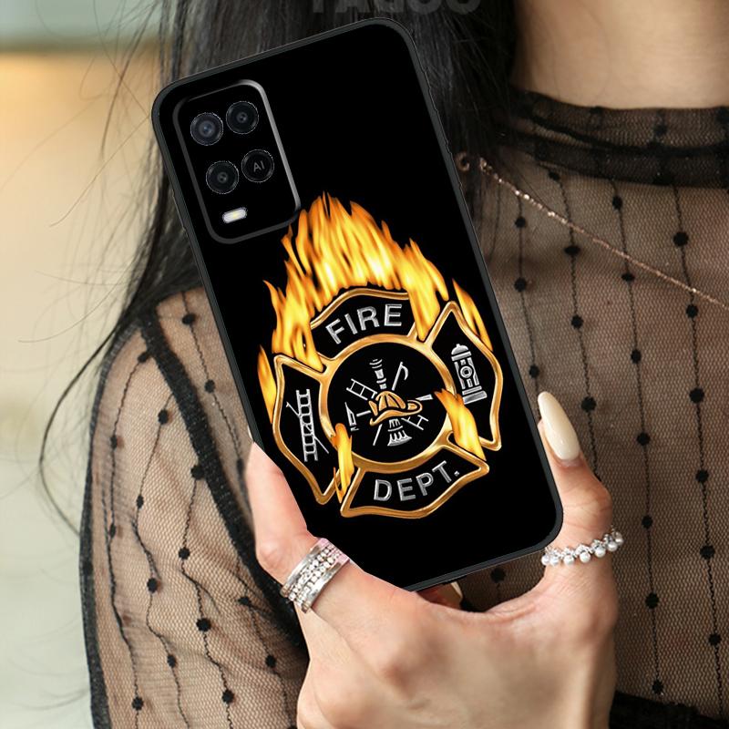 Firefighter Heroes Fireman Case For Oppo A16 A76 A96 A17 A18 A60 A80 A40 A38 A58 A78 A98 A94 A74 A54 A15 A57 A77 A5 Pro