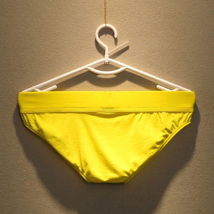 Men's Trendy Low-Rise Briefs - Sexy, Tight-Fitting Pure Cotton Underwear in Large Size (Green)