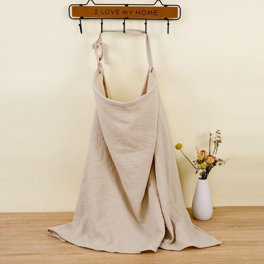 Cotton Breastfeeding Coverall Solid Color Nursing Apron Breastfeeding Cover Baby Feeding Supplies Style G