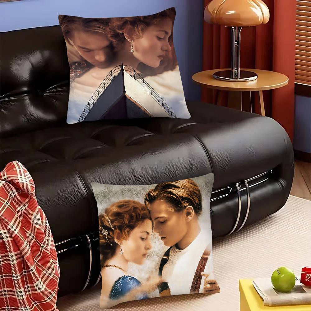 Movie Titanic Pillow Case Fashion Square Pillowcase Bedroom Sofa Room Ins Decoration Leisure
