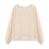 Estilo Casual de Primavera y Otoño Ropa de Mujer de un Hombro Pulóver Coreano y Japonés para Mujer Sudadera de Hombros Descubiertos