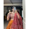 Woman's Perfectly  Collection Tussar Silk Lehenga Choli Patola Print with Foil Work ,Unstiched Blouse,