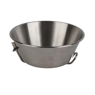 Składana miska kempingowa ze stali nierdzewnej, wielofunkcyjna, przenośna, składana, do pikniku, grilla, 300 ml