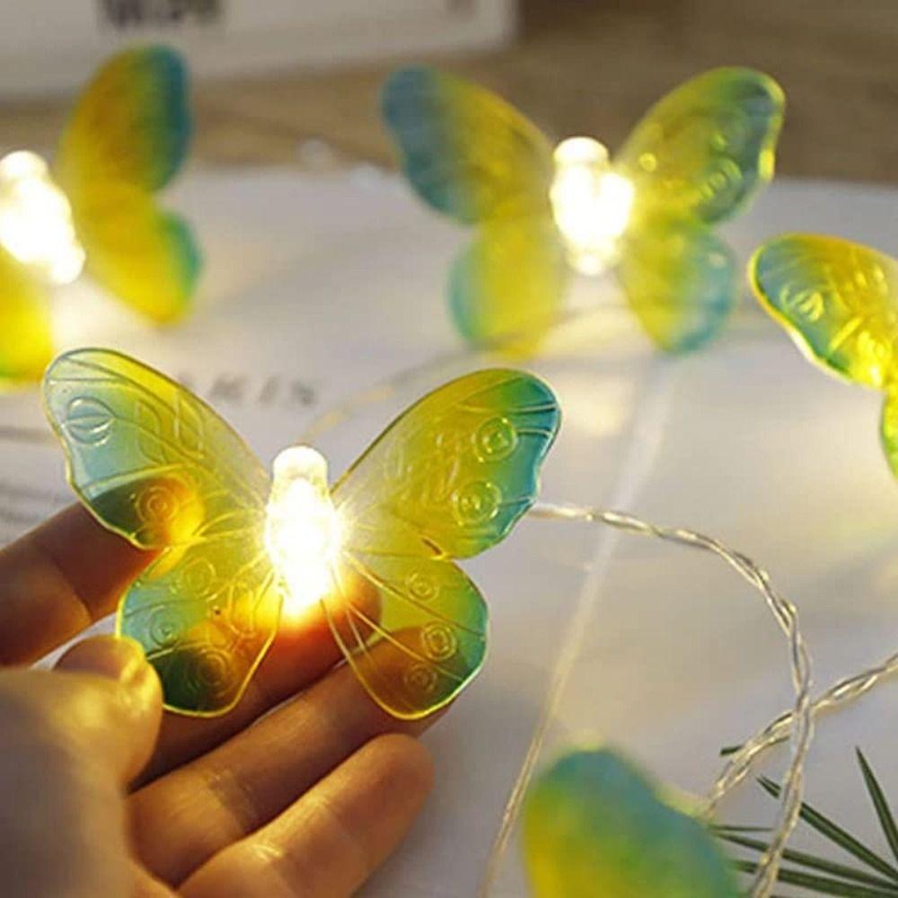 Electroplated Butterfly String Light 1.5m/3m Christmas Decoration Light New LED Fairy Light  Garden