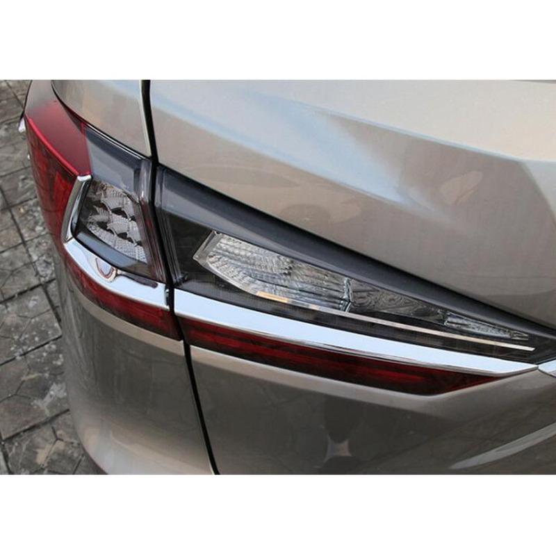 For Lexus RX 200t 300 450h 2016 2017 2018 Car ABS Chrome Rear Tail Light Lamp Covers Trim Car Accessories Eyebrow
