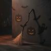 Bendable Stick Animated Dancing Witch Broom Glowing Halloween Party Broom Prop  Indoor