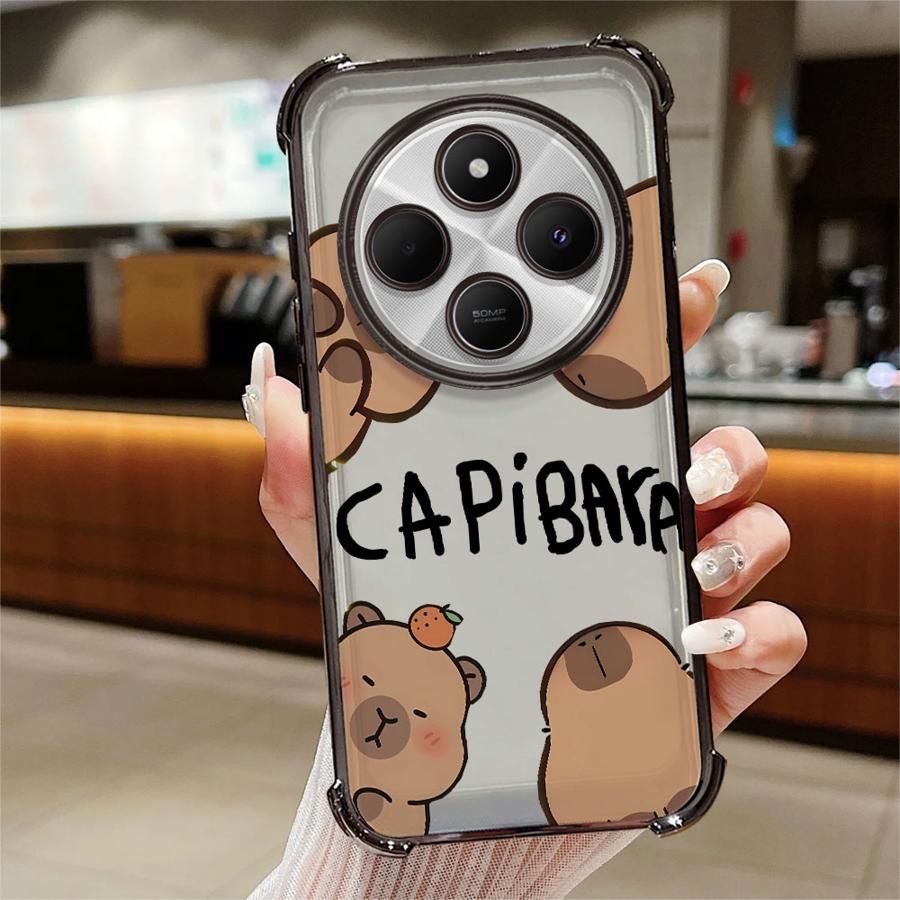 

Phone Cover Case for Xiaomi Redmi 14C A3X K80 5G A5 13C A3 K80 Pro Cartoon Capybara Redmi A3x