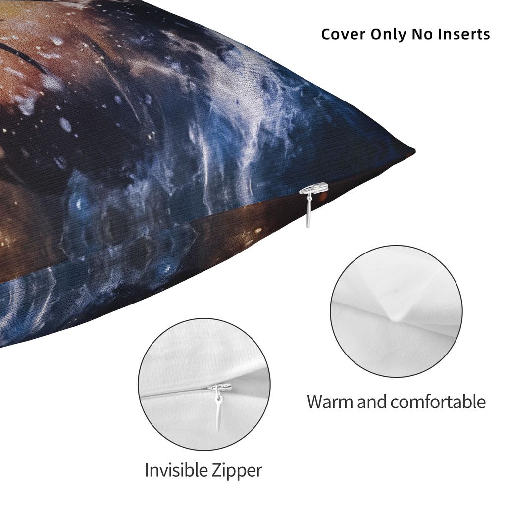 Basketball Pillowcase Polyester Cushion Cover Gift Sports Ball Games Pillow Case Cover Home Square 40*40cm