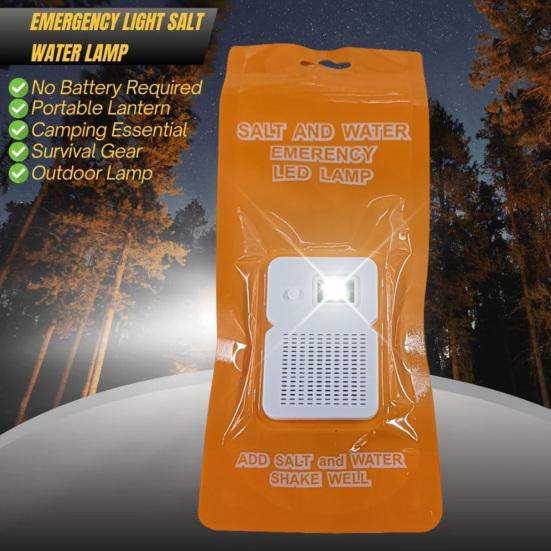 LED Nød Campinglampe 50Lm Bærbar Energisparende Lampe Salt