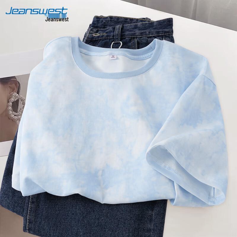 Jeanswest Women s American Retro Tie-Dye Short Sleeve T-Shirt XL