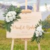 2x Artificial Wedding Arch Flowers Artificial Flowers Swag Set Wedding Welcome
