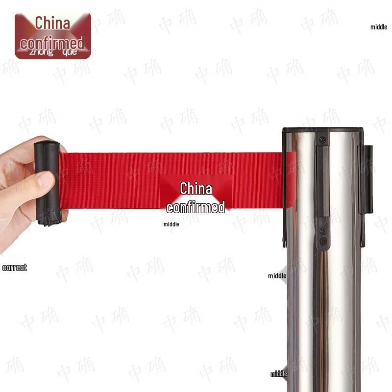 Retractable Queue Barrier Post