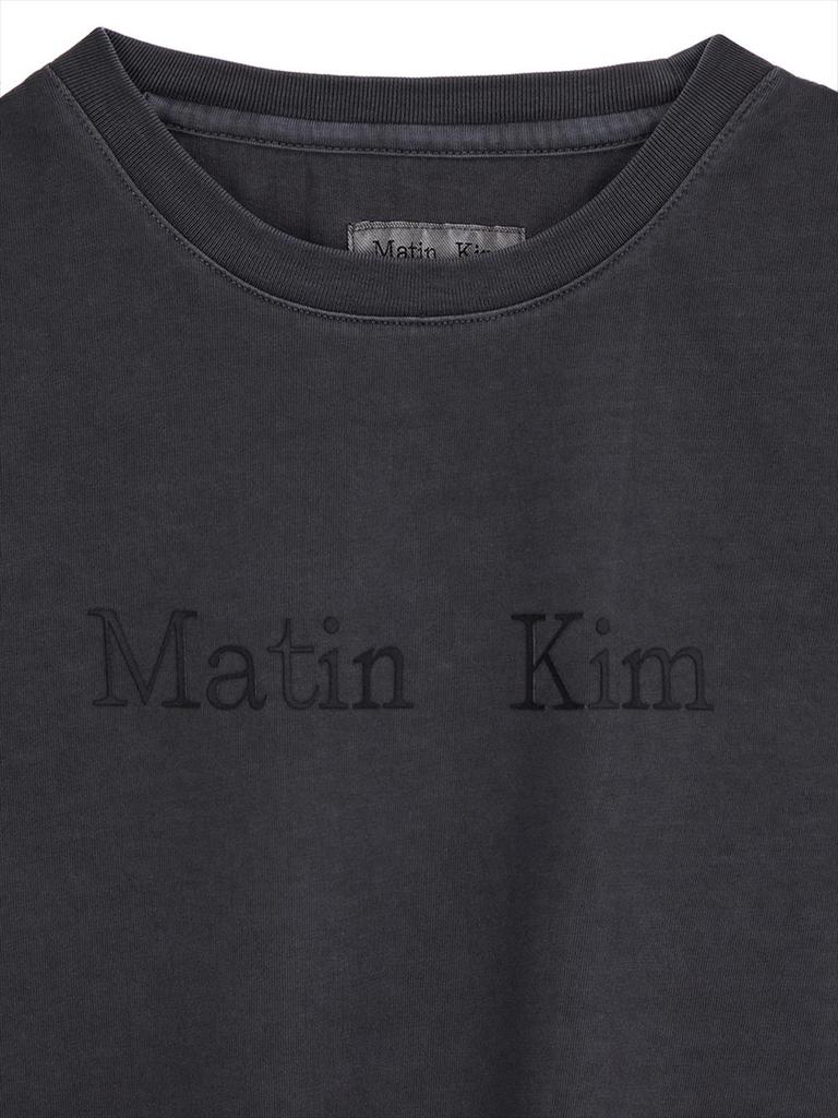 [Matinkim] Pigment Logo Crop Top