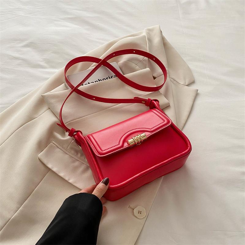 Trendy Retro Shoulder Bag For Women Stylish Small Square Crossbody Handbag