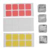 4PCS Double Layer Keycaps with Transparent Cover DIY Removable Stickers ABS Mechanical Keyboard Replacement Keycaps