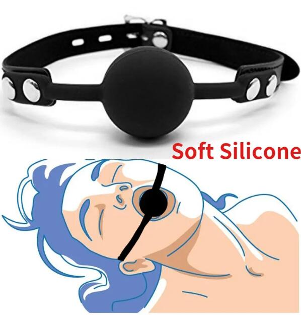 Manyjoy Uprząż Miękki Silikon/Plastik Gag Ball Gag Otwarty Pysk Bondage Niewolnik Ograniczenie Ust Dorosła Zabawka Seksualna Egzotyczne Akcesorium