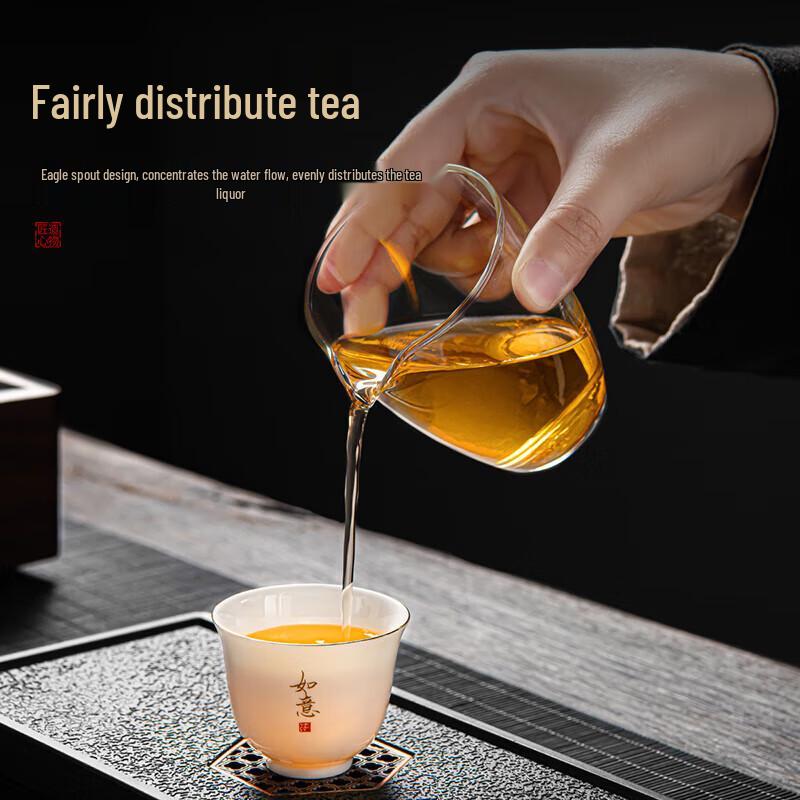 Qixuanyuan Mutton-Fat Jade Porcelain Gongfu Tea Set