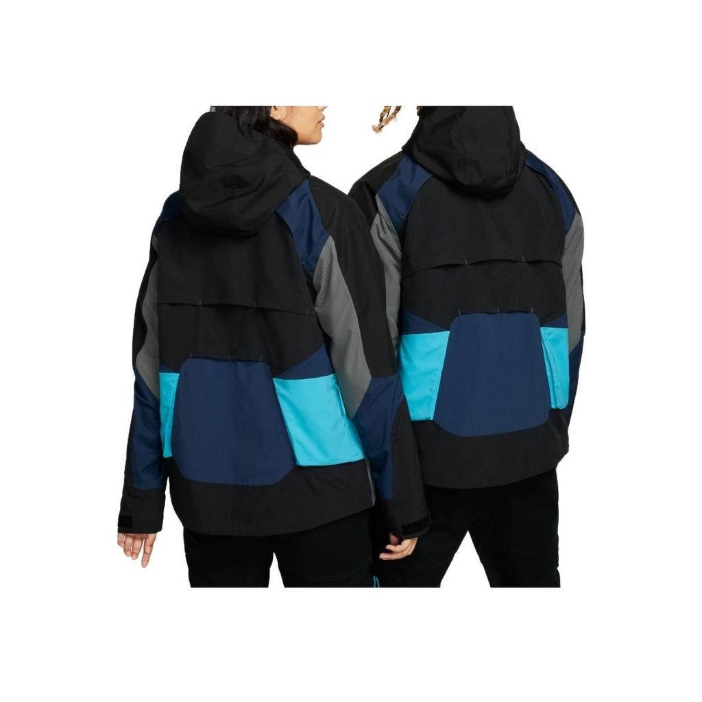 Nike ISPA Series FW23 Gore-Tex Waterproof Spliced Contrast Hooded Jacket Unisex Outerwear Black FB2370-010