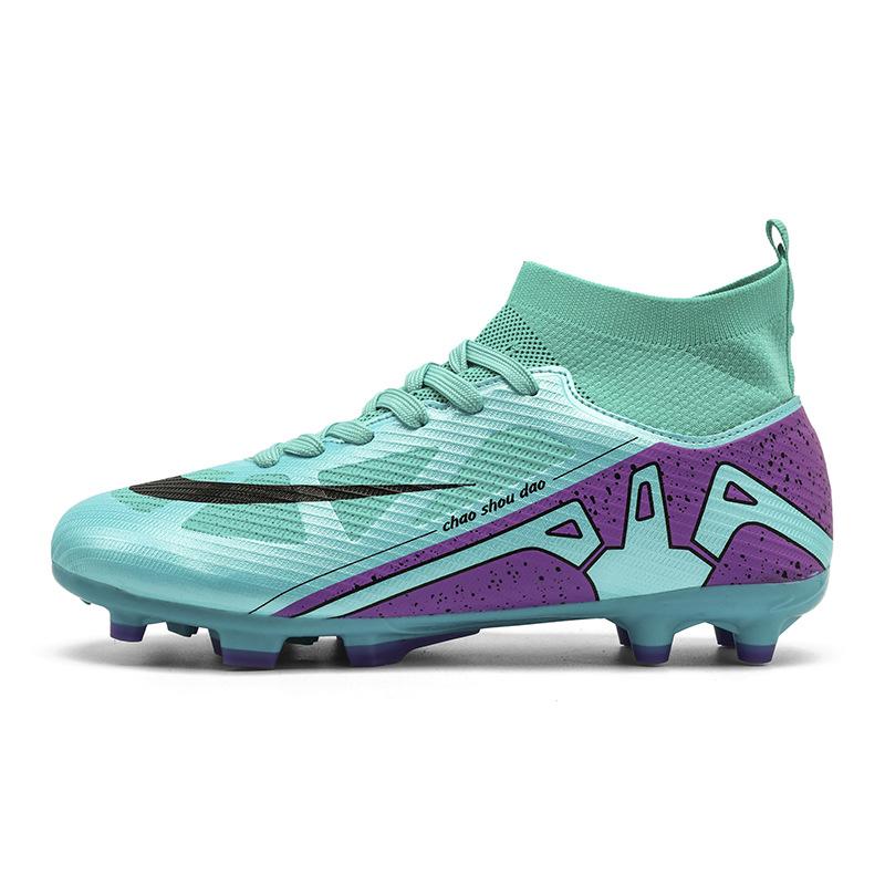 Popular Adult Sneakers Men's High Top Long Nails Broken Nails Adult Students Children Boys Training Games Football Shoes