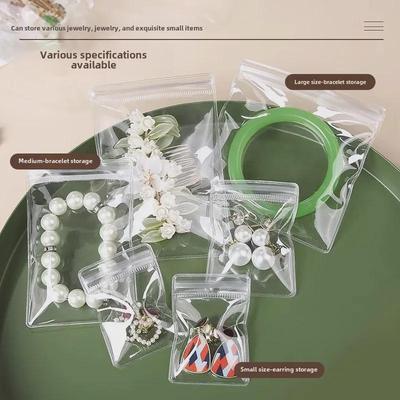Thickened PVC Transparent Anti-Oxidation Ziplock Bag for Earrings and Jewelry Storage