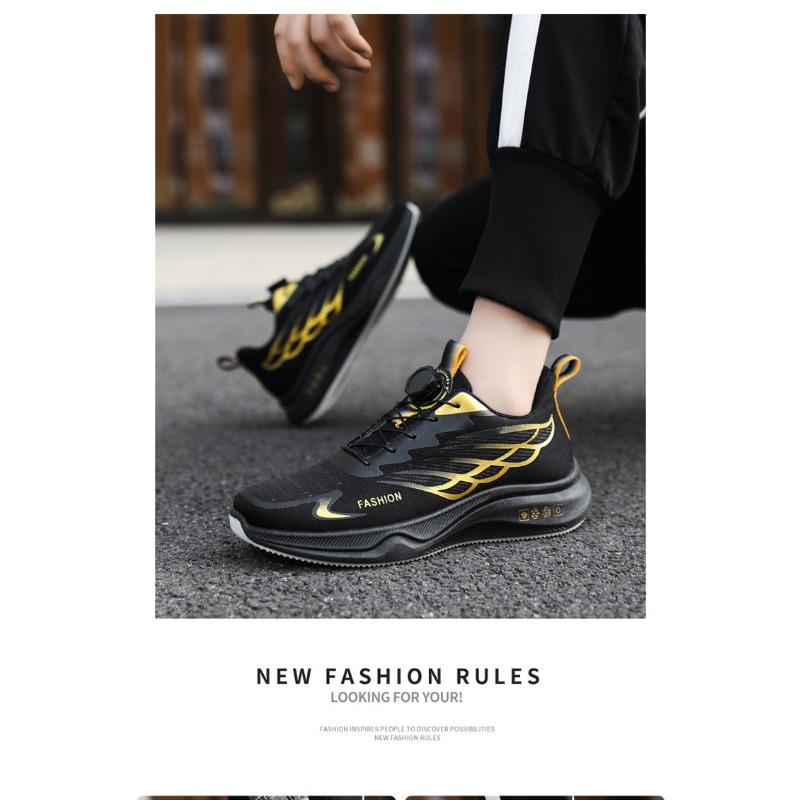 Big Size Men Breathable Mesh Rotating Buckle Sports Casual Fashion Sneakers