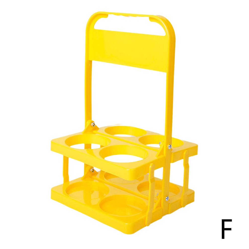 Portable Beer Carrier 4Pack Plastic Reusable Foldable Beer Bottle Holder Picnic BBQ Camping Beer Frame Wine Rack