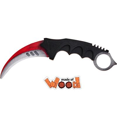 CS:GO Деревянный нож Karambit Autotronic, Maskbro, деревянный нож из дерева, для фанатов Counter Strike Global Offensive