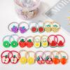 20 Stück pro Dose Ananasfrucht Niedliche Bonbonfarben Cartoon Elastisches Haarband für Kinder