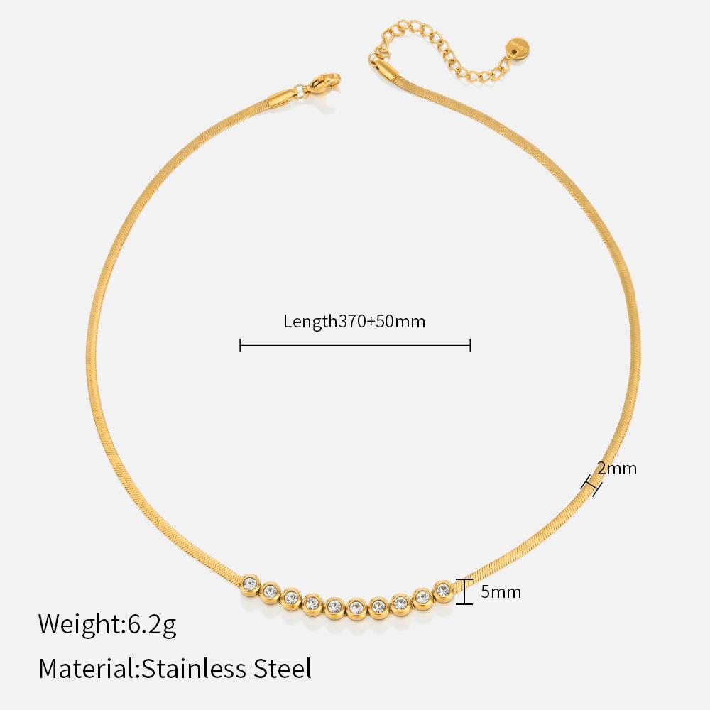 Элегантное и универсальное ожерелье с цветными бриллиантами, уникальный дизайн, женская золотая змеиная цепь