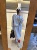 Wen Jiu 26 Early Spring New 100% Mulberry Silk Striped Loose Women's Shirt