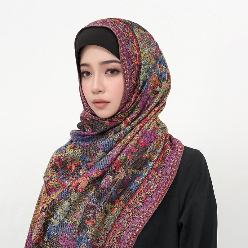 70x175cm Femmes Paisley Echarpe Cachemire Sentiment Pashmina Chales Gland Hijab Bandeau Femme Hiver Foulards Foulard