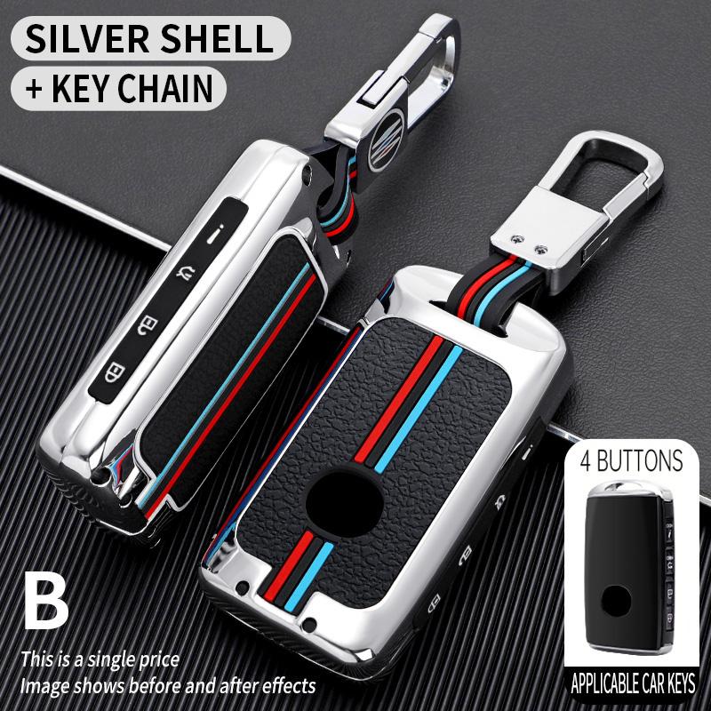 4 3 Buttons Metal Car Key Case Cover Shell for Mazda 3 6 Cx30 MX30 Cx9 X9 Cx5 X5 Cx8 MX5  2022 2023 2024 2025  Accessories