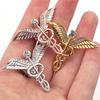 Zinc Zinc Alloy Angel Wings Brooches Snake Shirt Collar Lapel Pin Cute Men's Badge Pin  Teenage