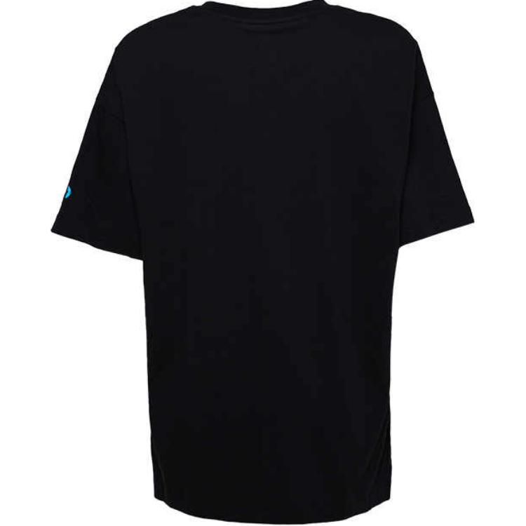 Converse T Shirts Women's Black Crew Neck Moderate 10017795-A02