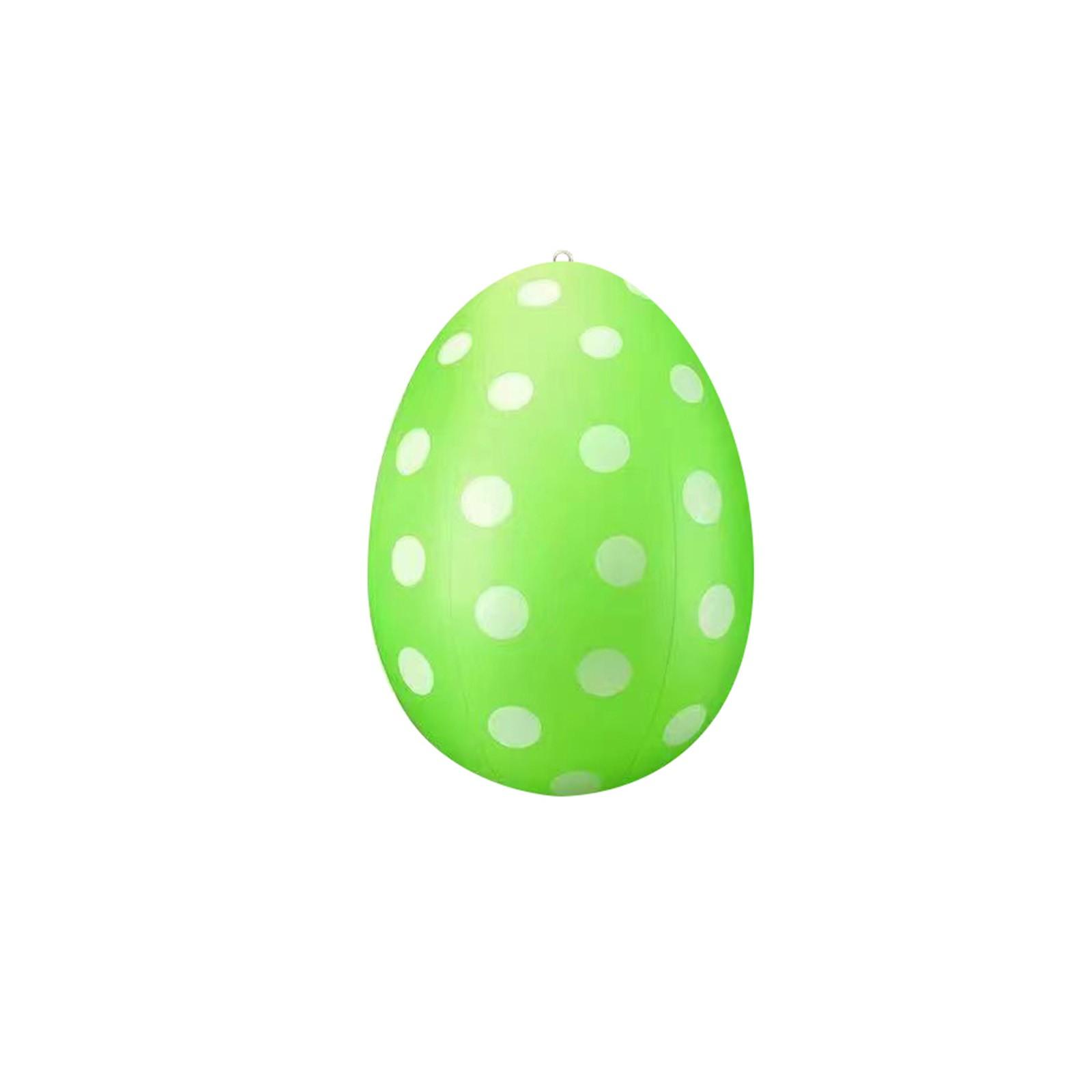 

16 Inch Easter Inflatable Outdoor Decorations Easter Inflatables Eggs Yard Decor Kids Toys Colorful Eggs Inflatable Easter Eggs Ornaments For Party One Size