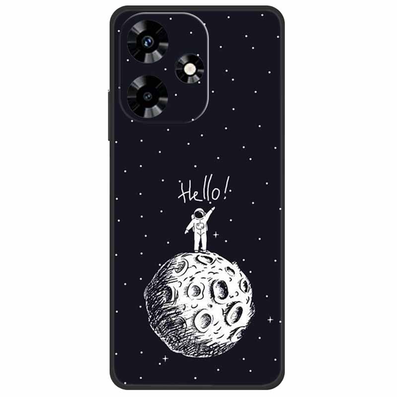 For Infinix Hot 30i NFC Case X669D Silicone Wolf Lion TPU Soft Fundas For Infinix Hot 30i X669C Hot30i 2023 Protector Black Capa