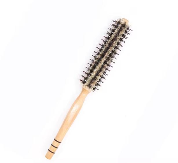 Wood Nylon Boar Bristle Hair Brush Women Wood Hair Curling Comb Wood Comb