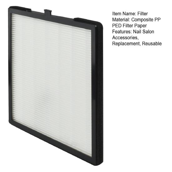 Yousheng Nail Dust Collector Replacement Reusable Rectangle Nail Vacuum Cleaner Paper Filter Sheet Nail Salon Supplies Accessories