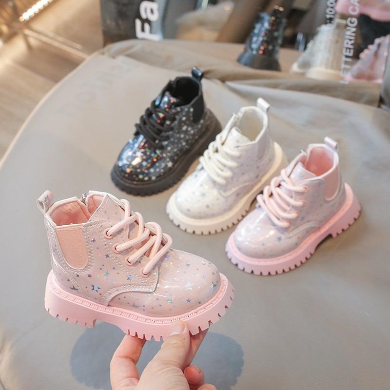 Dziecięce Wiosenne i Jesienne Nowe Buty Chłopięce Kozaki Dziewczęce Miękka Podeszwa Casualowe Buty Dziecięce Pojedyncze Kozaki Krótkie Kozaki