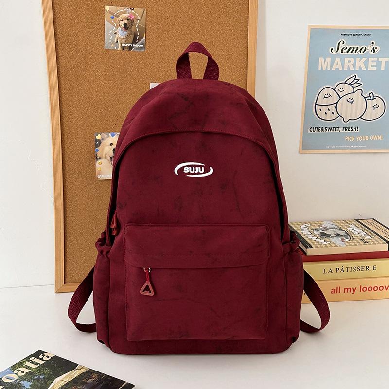 

Японский школьный рюкзак Super Fire Tie-Dye, женский модный универсальный легкий рюкзак для девочек младшей и средней школы красный